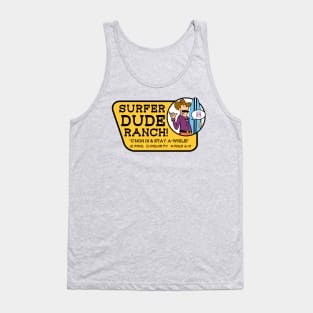 Surfer Dude Ranch! Retro Marquee Tank Top